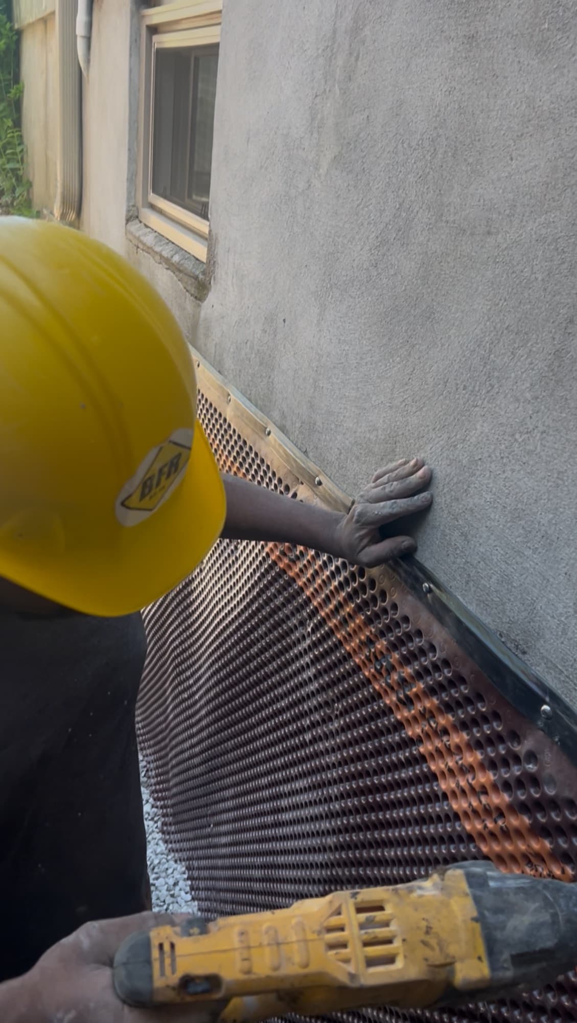 Exterior basement waterproofing project by BFR in Toronto and the GTA