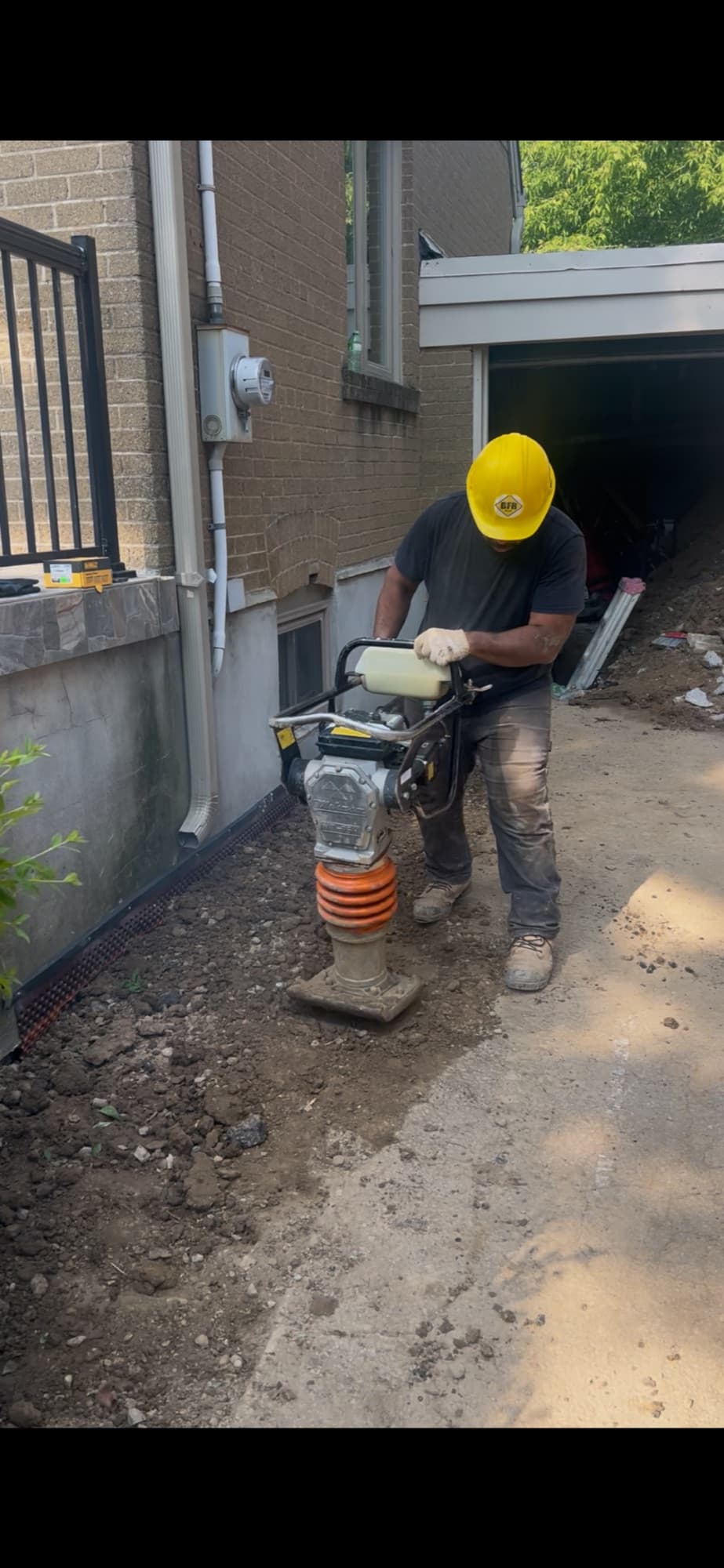 Exterior basement waterproofing project by BFR in Toronto and the GTA