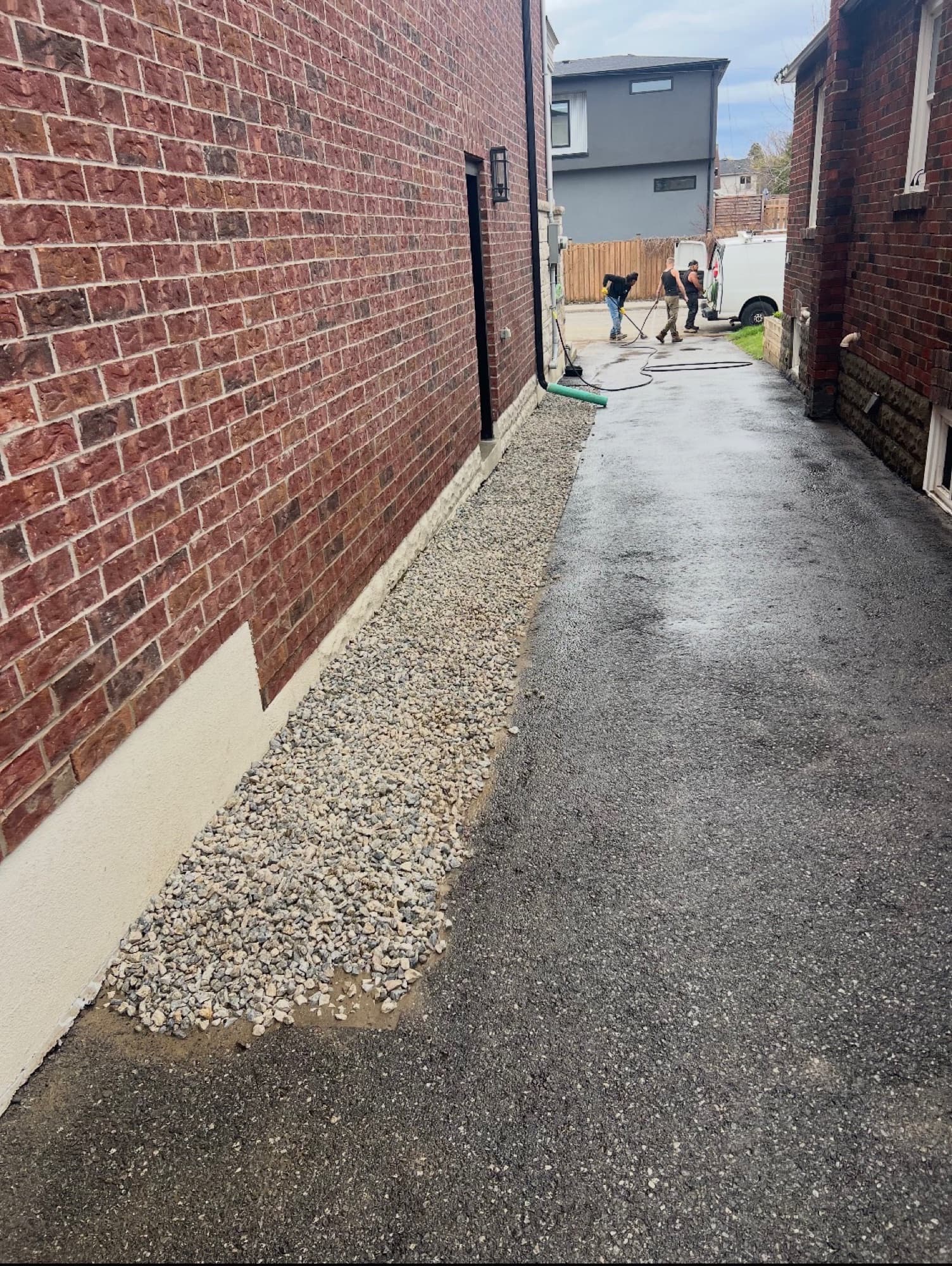 Exterior basement waterproofing project by BFR in Toronto and the GTA