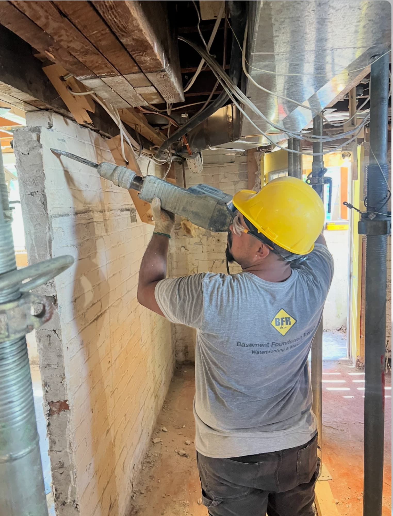 The BFR team at work on a job site in Toronto and the GTA